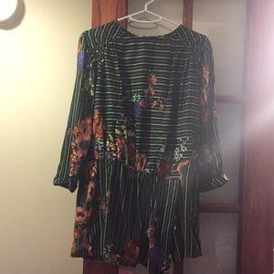 Zara casual collection blouse with slip BRAND NWT